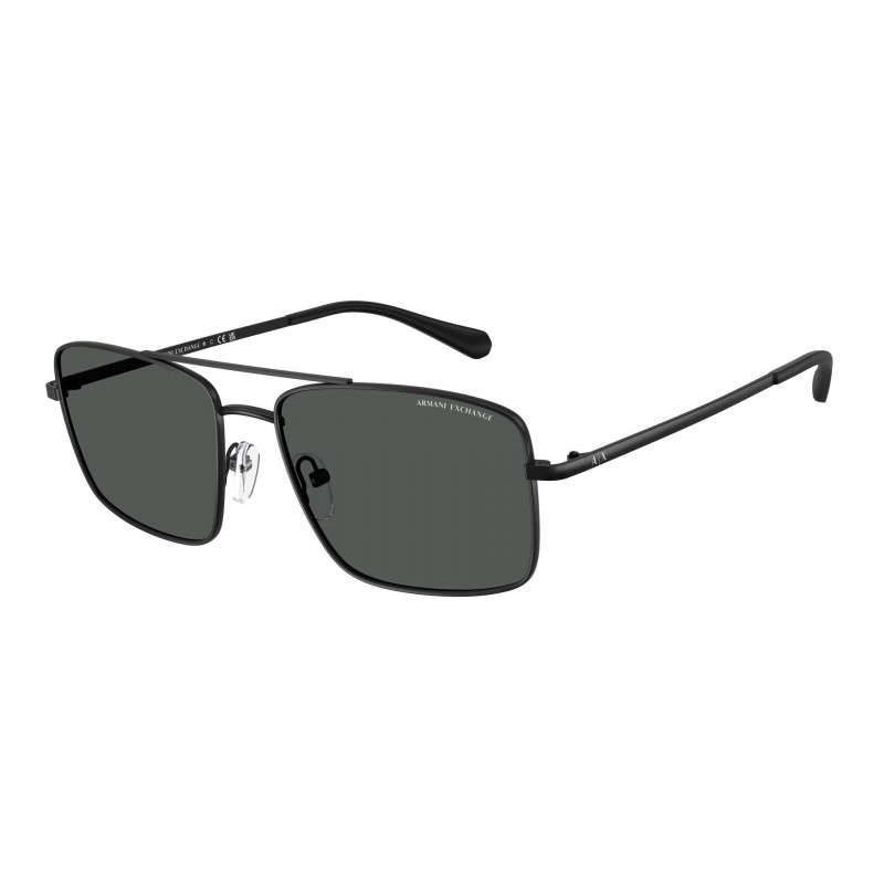 Sunglasses Armani Exchange AX 2054 S 600087 Matte Black / Dark Grey Policarbonate Standard 57mm