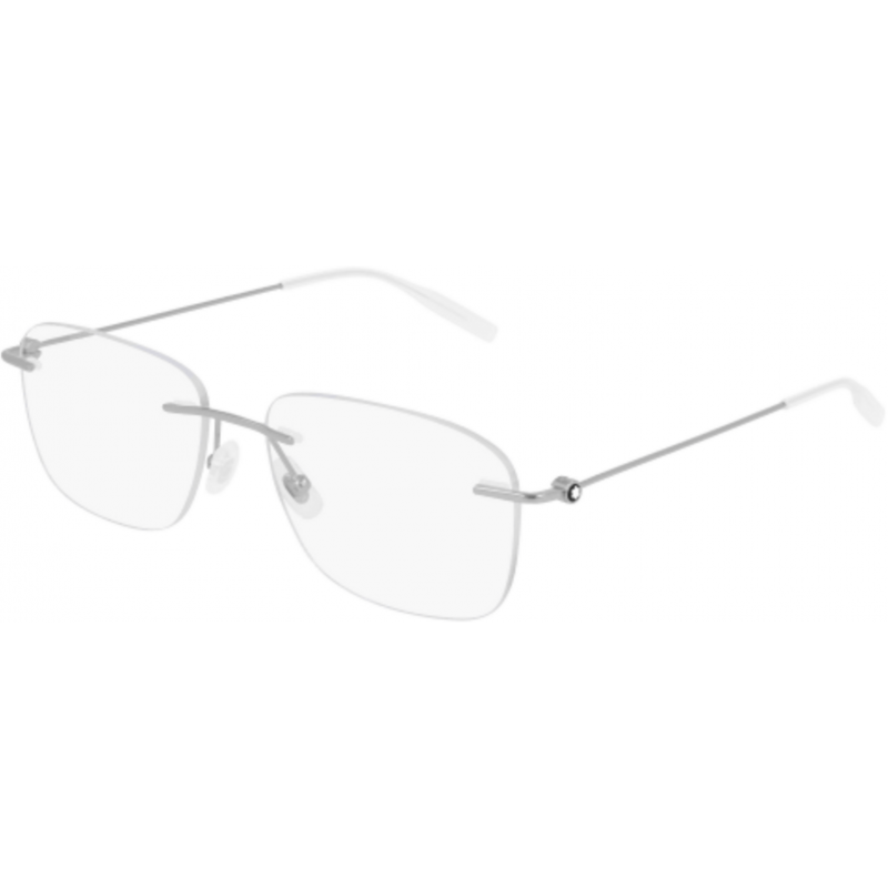 Eyeglasses Montblanc MB 0075 O- 003 Silver / Transparent 56mm