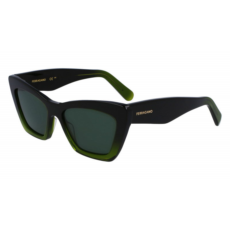Sunglasses FERRAGAMO SF 929 SN 316 Transparent Dark Green Gradien Sunglasses FERRAGAMO SF 929 SN 316 Transparent Dark Green Gradien