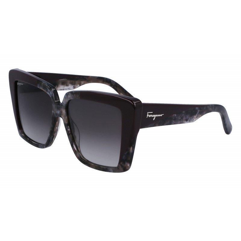 Sunglasses FERRAGAMO SF 1060 S 021 Grey Marble/Bordeaux