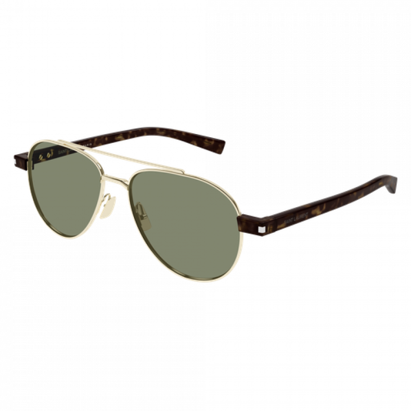 Sunglasses Saint Laurent SL 843 - 003 Gold / Green Havana 54mm