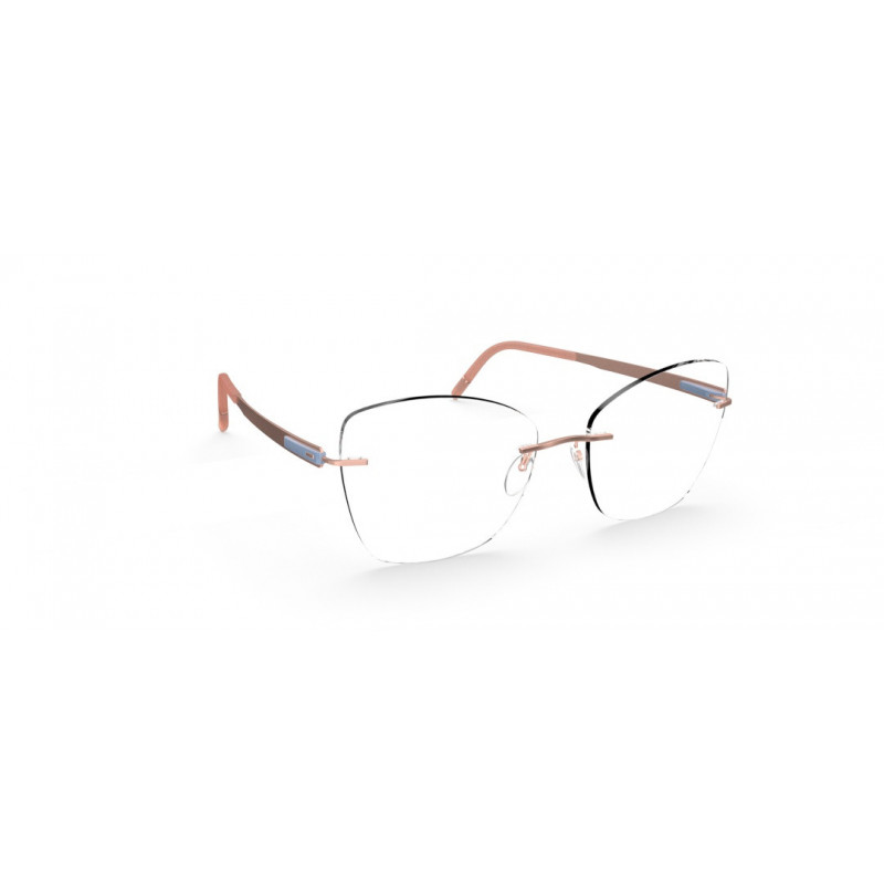Eyeglasses Silhouette Blend Chassis Rimless 5555 3530 Rose Dove Eyeglasses Silhouette Blend Chassis Rimless 5555 3530 Rose Dove