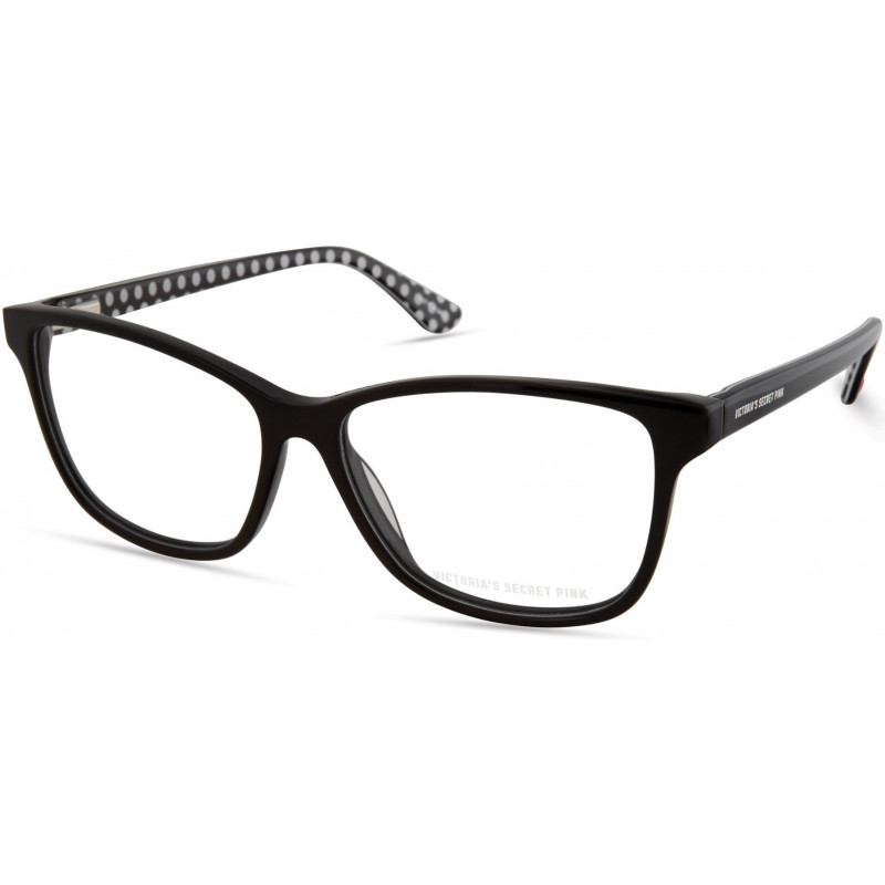 Eyeglasses Pink PK 5021 001 Black W/ Polka Dots Pattern Temple Inside Heart Eyeglasses Pink PK 5021 001 Black W/ Polka Dots Pattern Temple Inside Heart