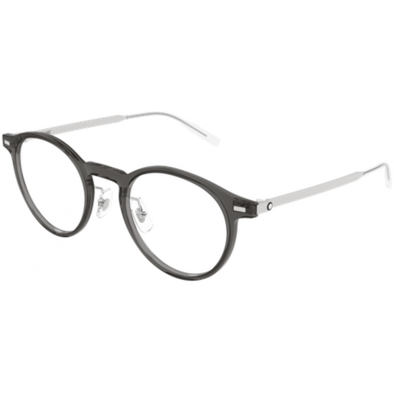 Eyeglasses Montblanc MB 0426 O- 004 Grey / Transparent Silver 48mm