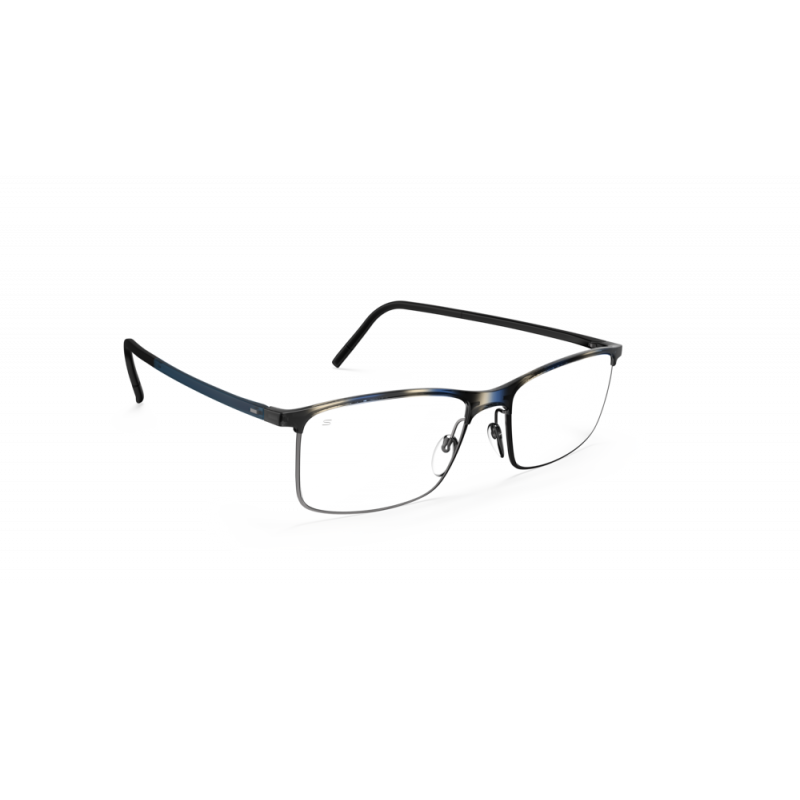 Eyeglasses Silhouette Balanced Fusion 2988 9060 Havanna Midnight Blue 52mm