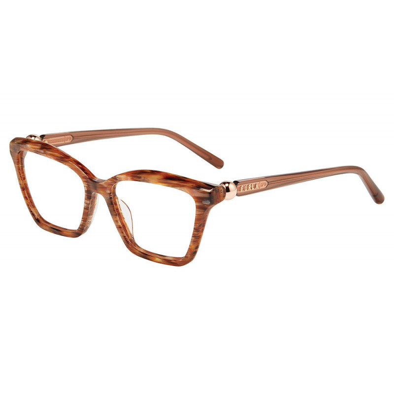 Sunglasses Furla VFU 876 06yh Striped Brown Sunglasses Furla VFU 876 06yh Striped Brown