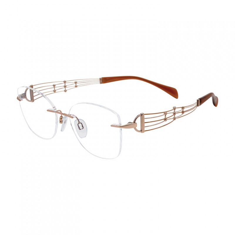 Eyeglasses Line Art 2186 Rose Gold RG Eyeglasses Line Art 2186 Rose Gold RG