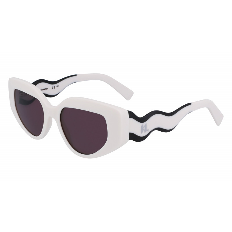Sunglasses KARL LAGERFELD KL 6144 S 101 Matte White Sunglasses KARL LAGERFELD KL 6144 S 101 Matte White