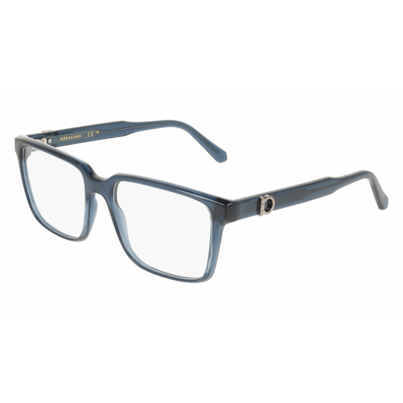 Eyeglasses FERRAGAMO SF 3028 E 462 Transparent Light Blue Eyeglasses FERRAGAMO SF 3028 E 462 Transparent Light Blue