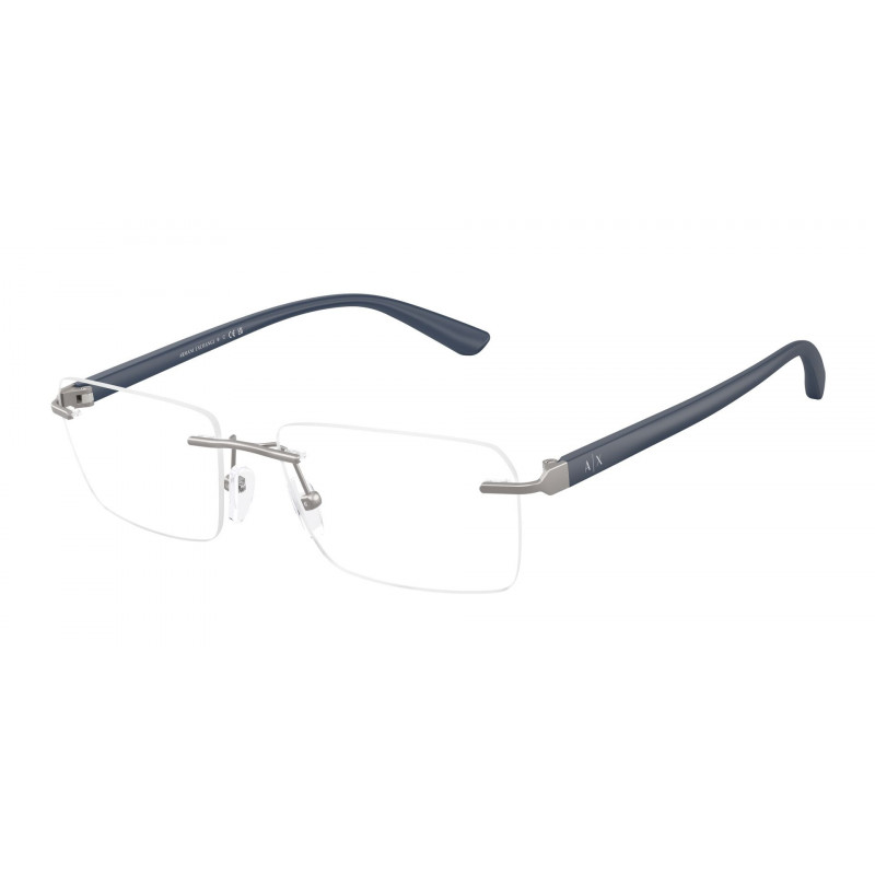 Eyeglasses Armani Exchange AX 1064 6084 Matte Gunmetal Demo Lens 56mm