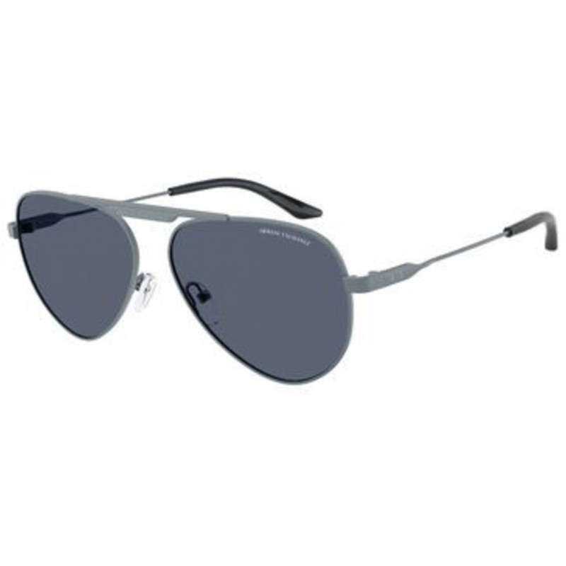 Sunglasses Armani Exchange AX 2060 S 613287 Metalized Matte Blue / Dark Grey Policarbonate Standard 58mm