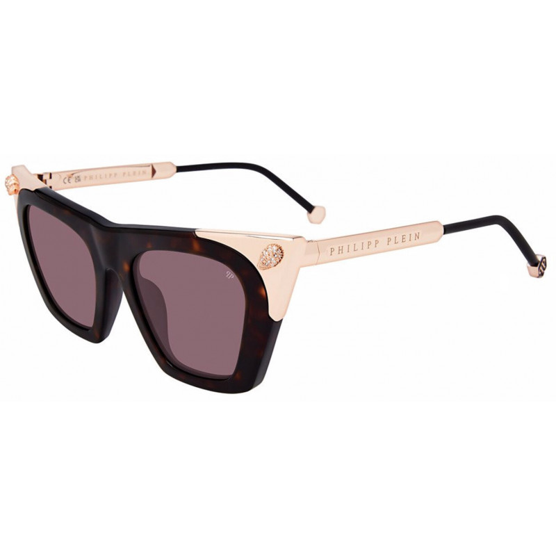 Sunglasses Philipp Plein SPP 134 S 0722 Dk Havana Sunglasses Philipp Plein SPP 134 S 0722 Dk Havana