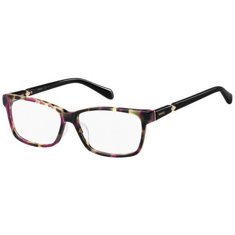 Eyeglasses Fossil FOS 7057 /G Asian fit YDC Burgundy Havana 55mm
