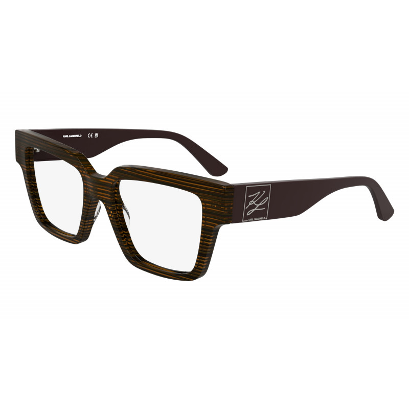 Eyeglasses KARL LAGERFELD KL 6196 212 Striped Brown Eyeglasses KARL LAGERFELD KL 6196 212 Striped Brown