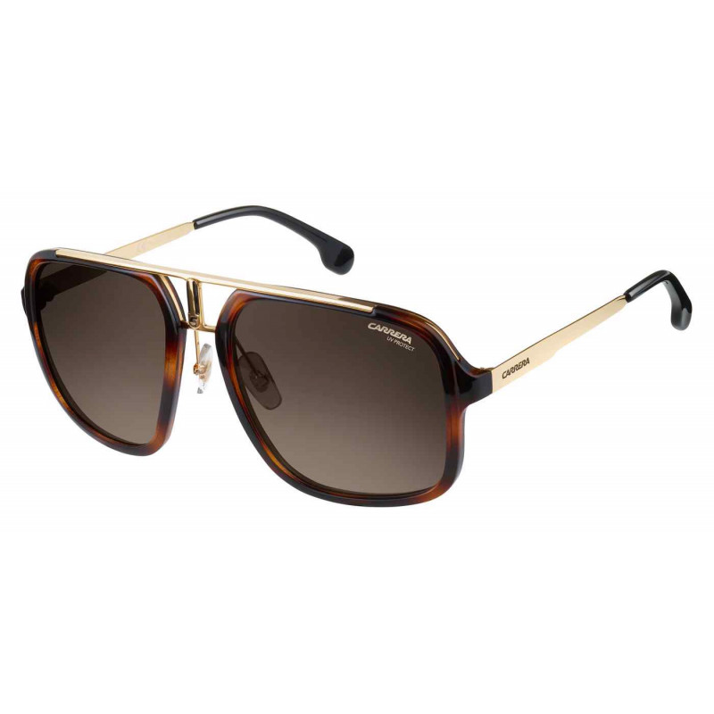Carrera Lunettes de Soleil Carrera 1032/S Gold/Blue Shaded 62/12/145 unisexe 