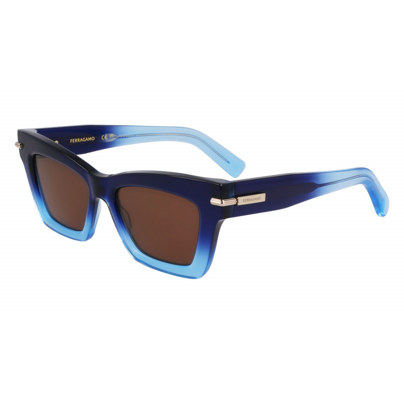 Sunglasses FERRAGAMO SF 2031 S 415 Gradient Dark Blue Transparent Sunglasses FERRAGAMO SF 2031 S 415 Gradient Dark Blue Transparent