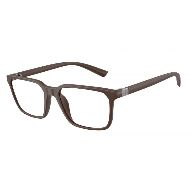 Eyeglasses Armani Exchange AX 3144 U 8412 Matte Brown Demo Lens 55mm