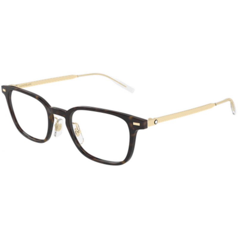 Eyeglasses Montblanc MB 0467 OL- 015 Havana / Transparent Gold 57mm