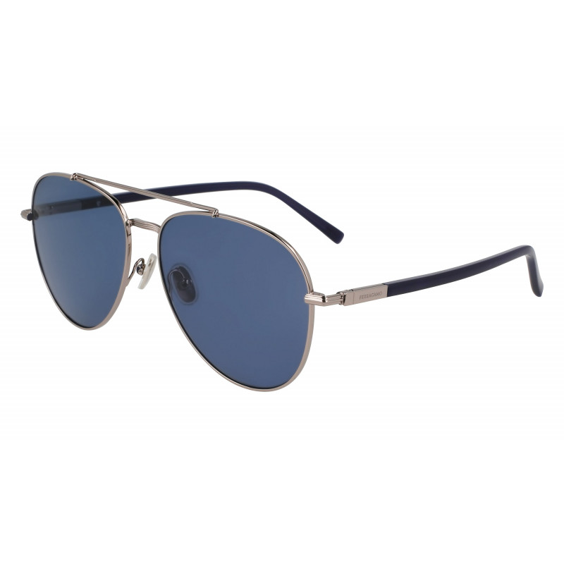 Sunglasses FERRAGAMO SF 316 S 021 Light Ruthenium/Blue Sunglasses FERRAGAMO SF 316 S 021 Light Ruthenium/Blue