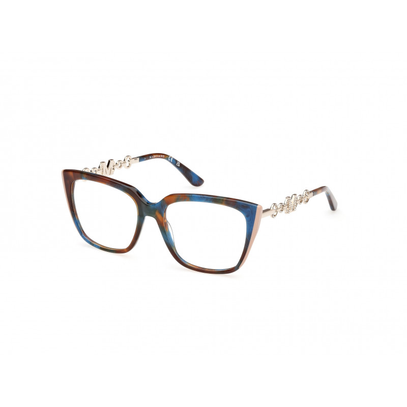 Eyeglasses Guess By Marciano GM 50007 092 Blue/Havana / Shiny Pale Gold Eyeglasses Guess By Marciano GM 50007 092 Blue/Havana / Shiny Pale Gold