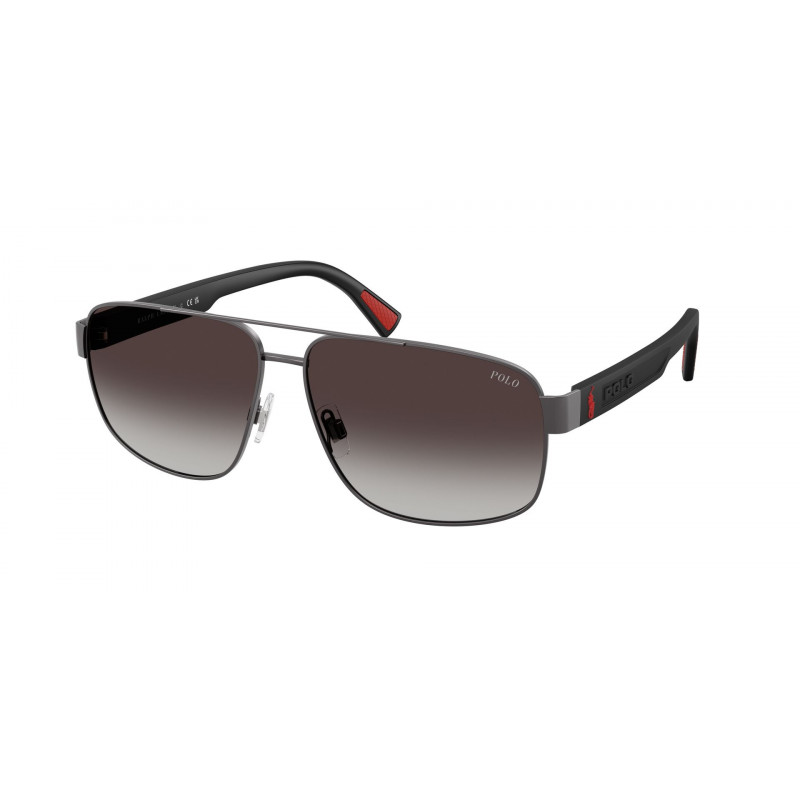 Sunglasses Polo PH 3165 92158G Semishiny Dark Gunmetal / Light Gradient Black Policarbonate Standard 61mm