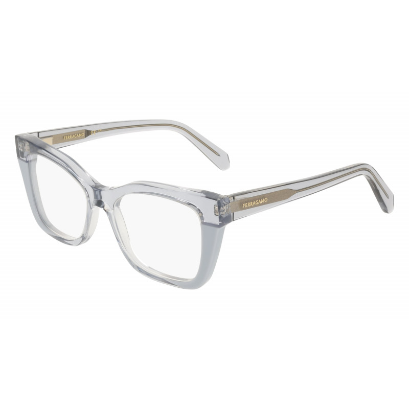 Eyeglasses FERRAGAMO SF 3052 454 Transparent Azure/Azure