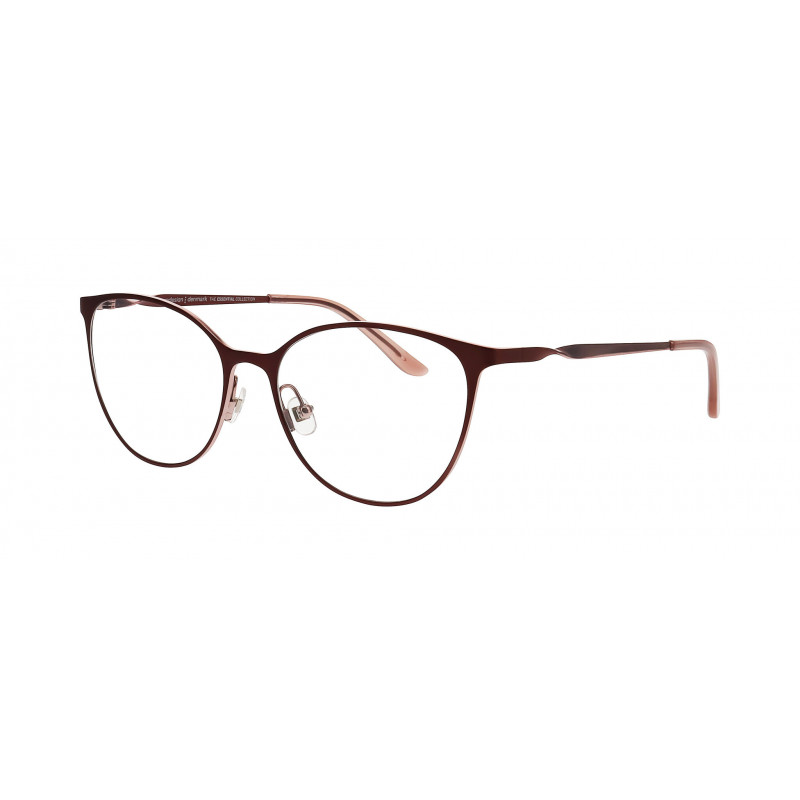 Eyeglasses Pro-design Denmark TWIST 3 4921 Red-brown Medium Matt / Nosepad 55mm