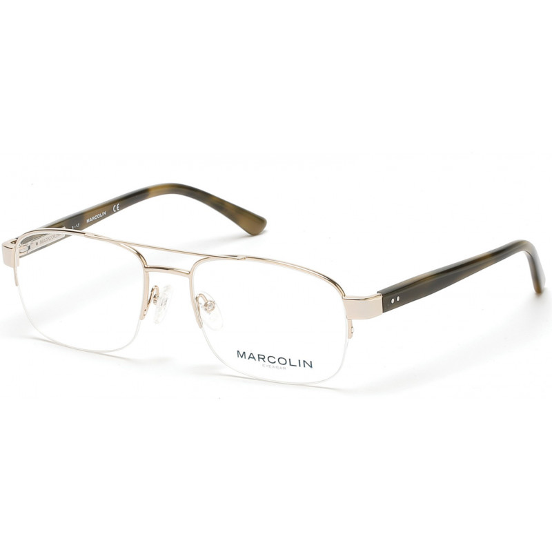 Eyeglasses Marcolin MA 3009 032 Pale Gold Eyeglasses Marcolin MA 3009 032 Pale Gold