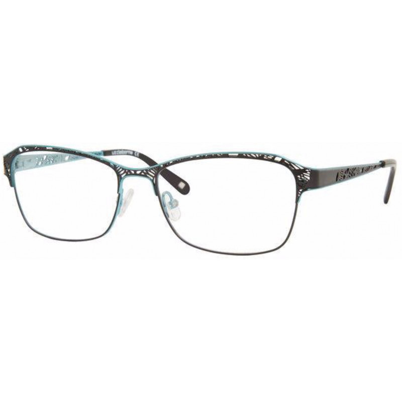 Eyeglasses Liz Claiborne L 655 ETJ Black Blue 54mm