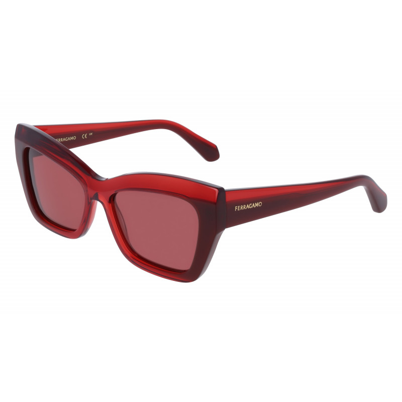 Sunglasses FERRAGAMO SF 2065 S 613 Transparent Red/Dark Red Sunglasses FERRAGAMO SF 2065 S 613 Transparent Red/Dark Red