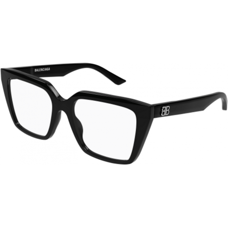 Eyeglasses Balenciaga BB 0130 O- 001 Black / Transparent 53mm