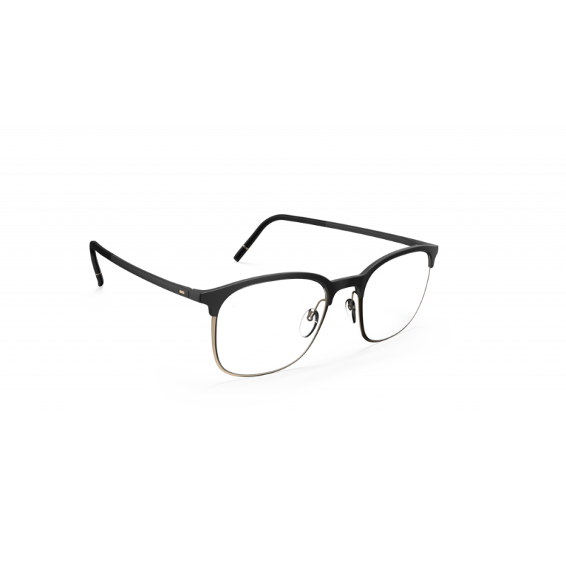 Eyeglasses Silhouette Balanced Fusion 2989 9030 Golden Black 49mm