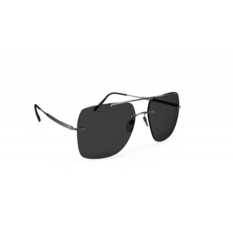 Sunglasses Silhouette Panmure Rimless 8750 6560 Ruthenium/Black 60mm