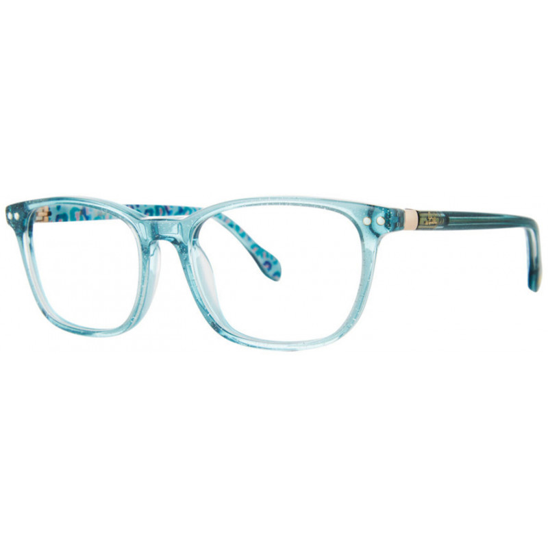 Eyeglasses Lilly Pulitzer Aubra Mini Teal Shimmer Eyeglasses Lilly Pulitzer Aubra Mini Teal Shimmer