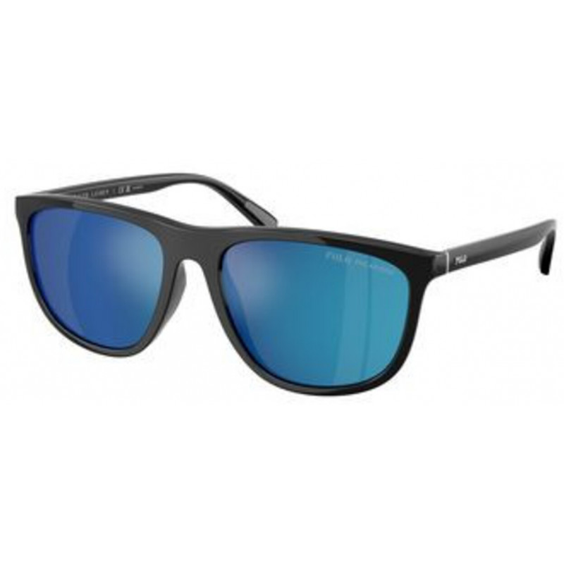 Sunglasses Polo PH 4231 U 500122 Shiny Black / Mirror Polar Grey Policarbonate Polarized 57mm