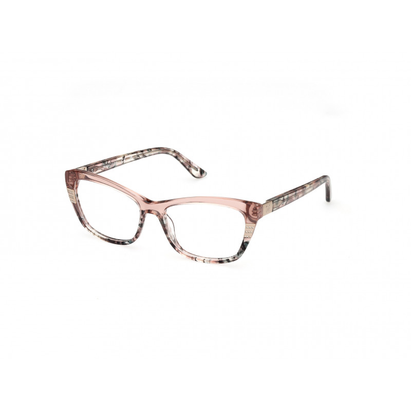 Eyeglasses Guess By Marciano GM 50010 053 Shiny Ivory / Beige Brown/Havana Eyeglasses Guess By Marciano GM 50010 053 Shiny Ivory / Beige Brown/Havana