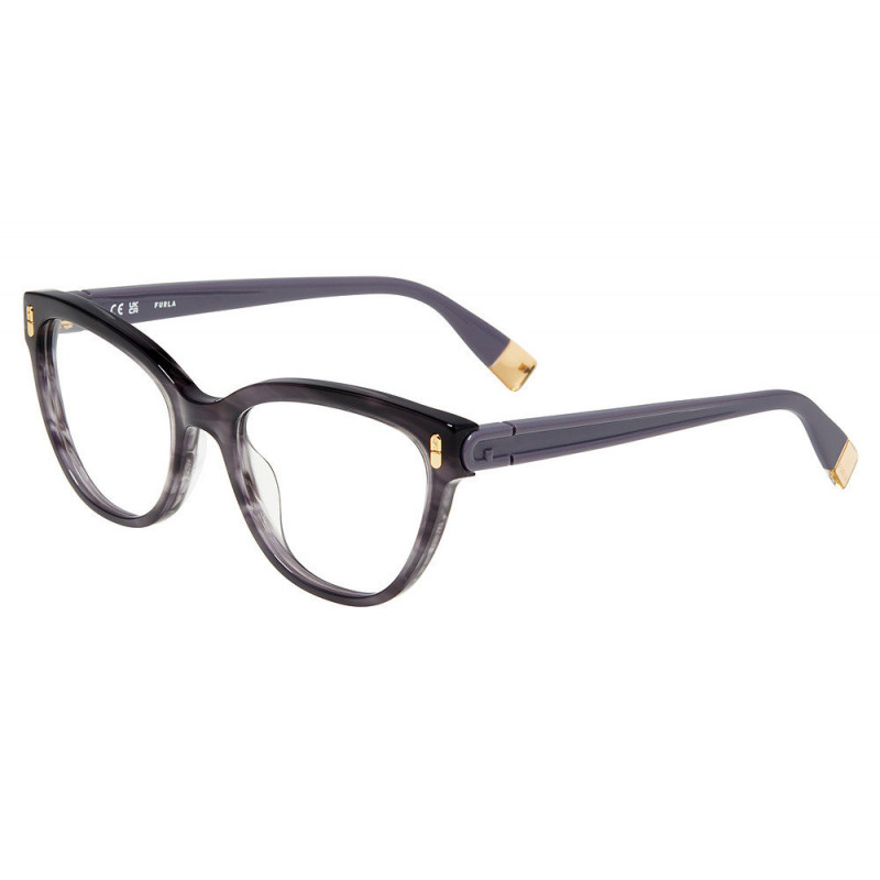 Sunglasses Furla VFUA 96 0712 Stripped Opal Grey 53mm