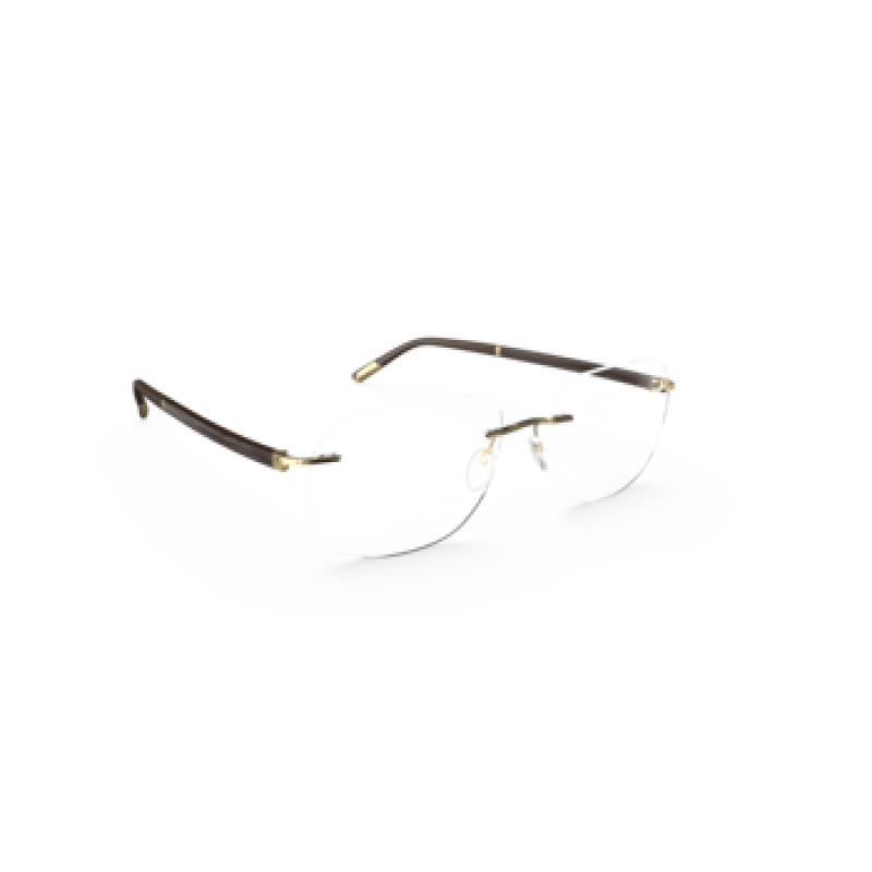 Eyeglasses Silhouette Hinge C- 2 ( 5421 ) 5565 7520 Gold/Brown 57mm