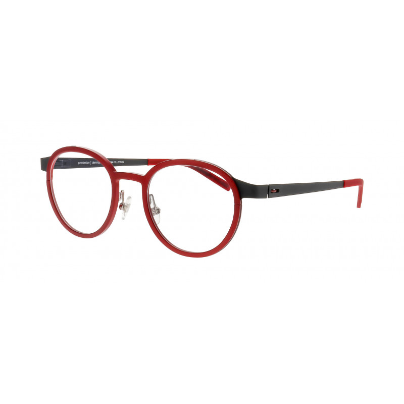 Eyeglasses Pro-design Denmark ALUTRACK 1 4021 Red Medium Matt / Nosepad 49mm