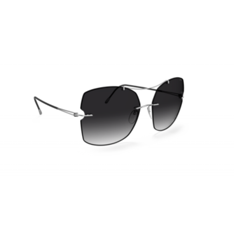 Sunglasses Silhouette Rimless Shades 8183 7000 Rhodium/Black Sunglasses Silhouette Rimless Shades 8183 7000 Rhodium/Black