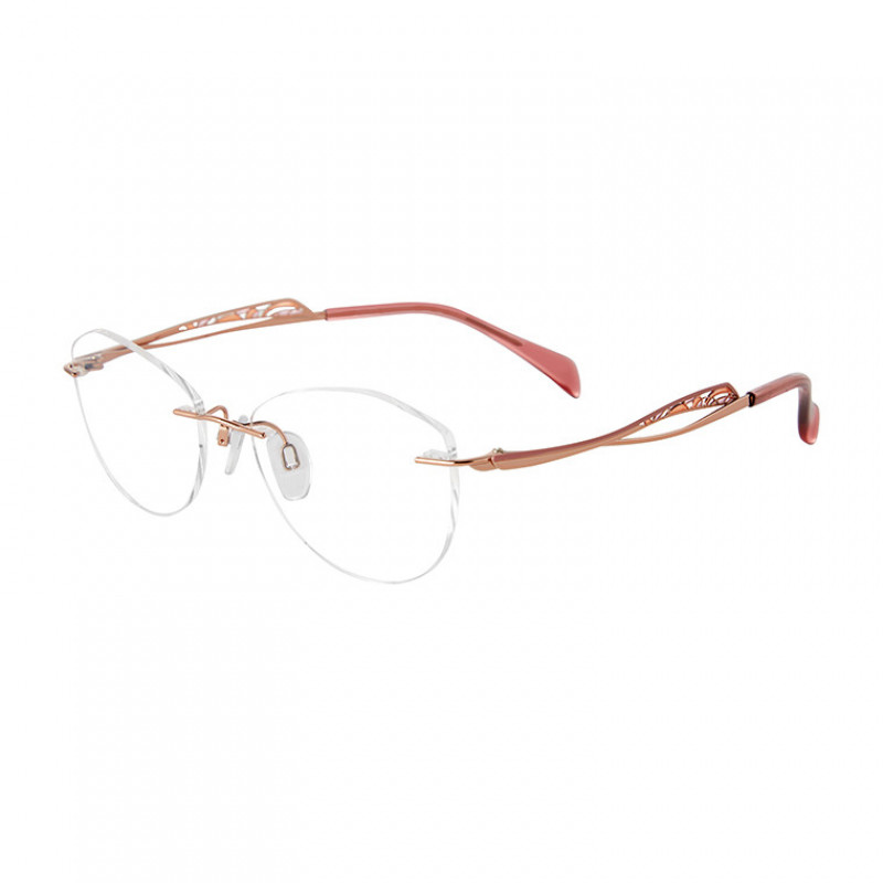 Eyeglasses Line Art 2175 Rose Gold RG Eyeglasses Line Art 2175 Rose Gold RG