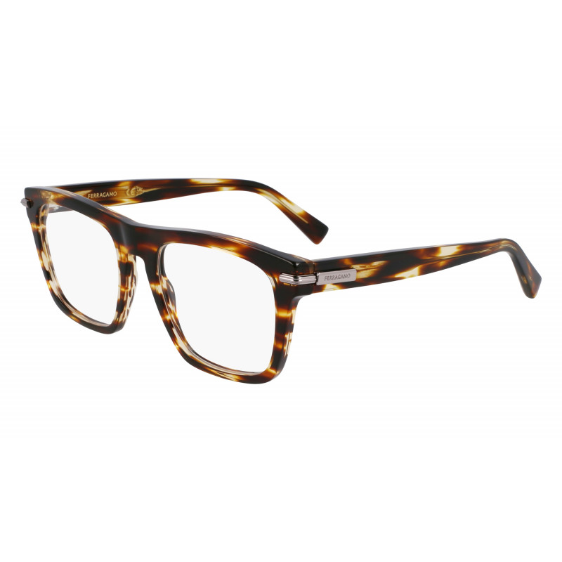 Eyeglasses FERRAGAMO SF 3015 216 Striped Brown Eyeglasses FERRAGAMO SF 3015 216 Striped Brown