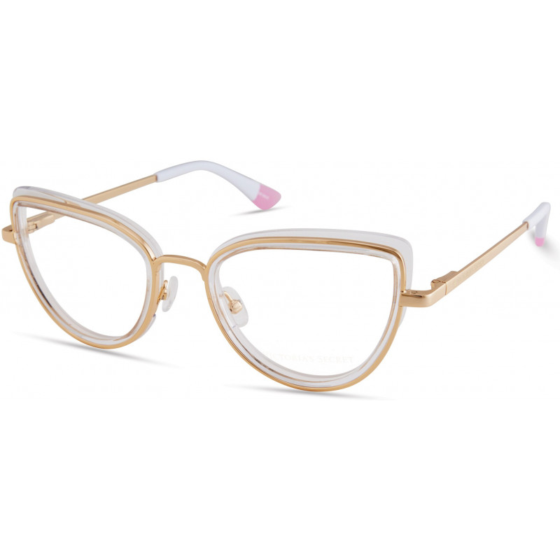 Eyeglasses Victoria's Secret VS 5020 022 Clear Transparent/Gold Rim W/ Gold Star On Temples Eyeglasses Victoria's Secret VS 5020 022 Clear Transparent/Gold Rim W/ Gold Star On Temples