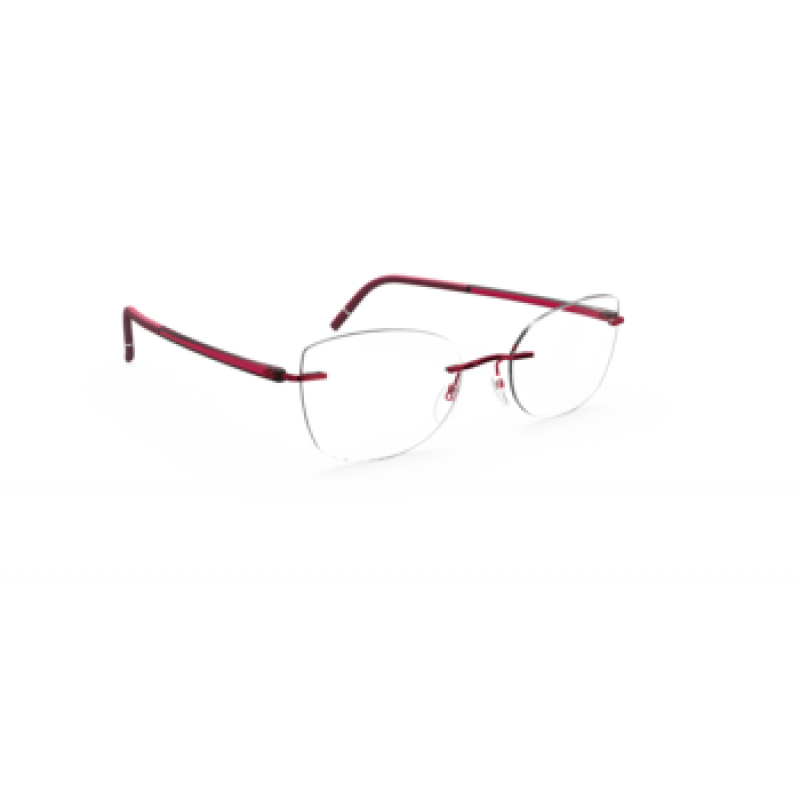 Eyeglasses Silhouette The Wave ( 5567 ) 3040 Cassis Red Eyeglasses Silhouette The Wave ( 5567 ) 3040 Cassis Red