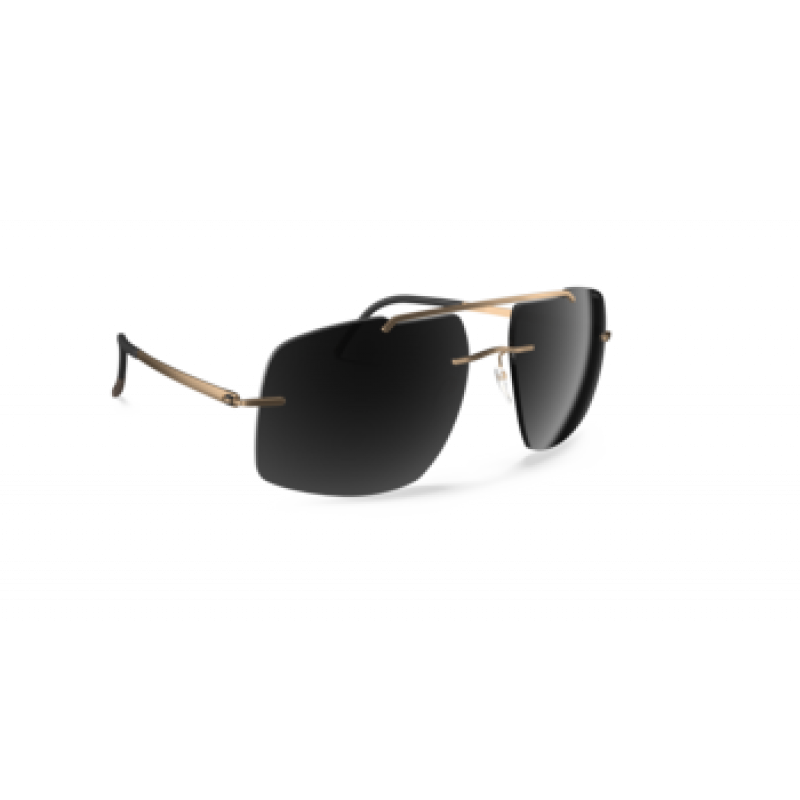 Sunglasses Silhouette Rimless Shades 8739 7630 Gold Sunglasses Silhouette Rimless Shades 8739 7630 Gold