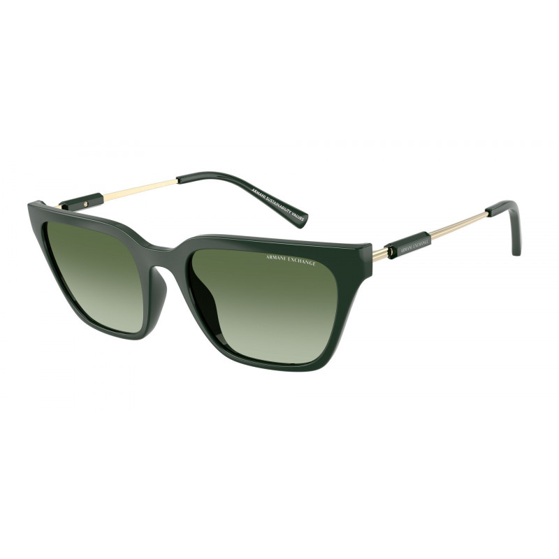 Sunglasses Armani Exchange AX 4158 S 83828E Shiny Green / Gradient Polyamide Standard 55mm