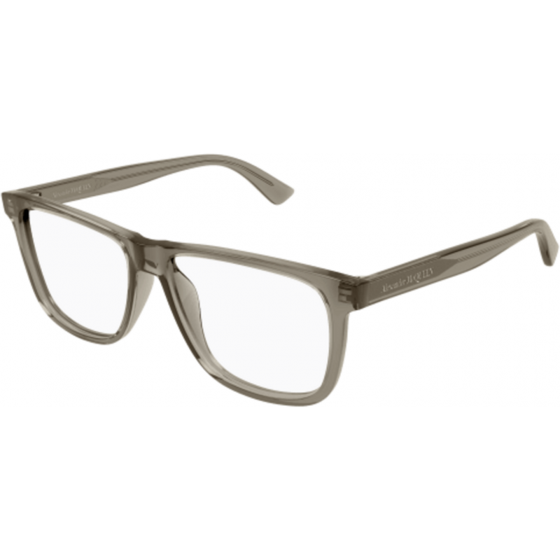 Eyeglasses Alexander McQueen AM 0463 O- 005 Brown / Transparent 56mm