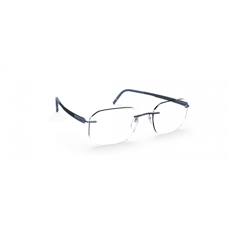 Eyeglasses Silhouette Blend Chassis Rimless 5555 4540 Navy Blue Eyeglasses Silhouette Blend Chassis Rimless 5555 4540 Navy Blue