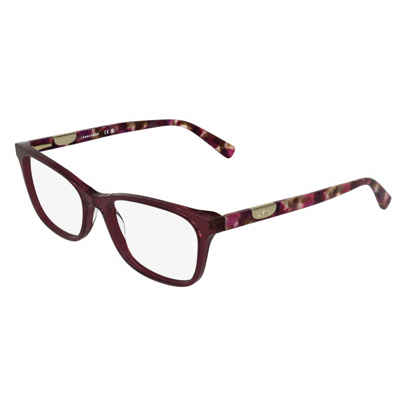 Eyeglasses LONGCHAMP LO 2797 609 Transparent Wine 52mm