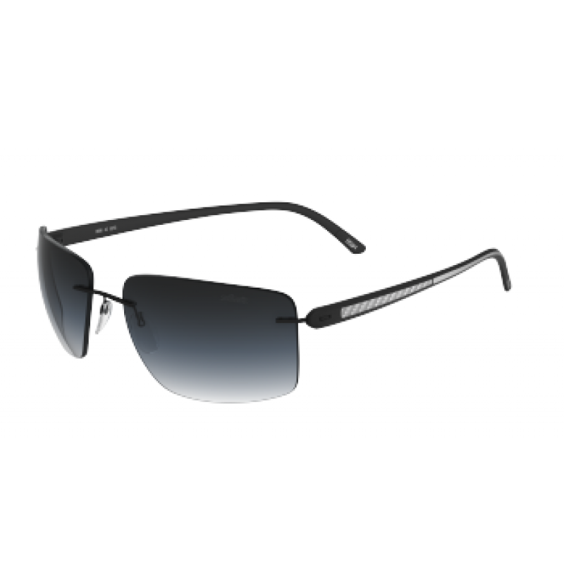 Sunglasses Silhouette Carbon T 1 Collection 8722 9140 Black/Silver Sunglasses Silhouette Carbon T 1 Collection 8722 9140 Black/Silver
